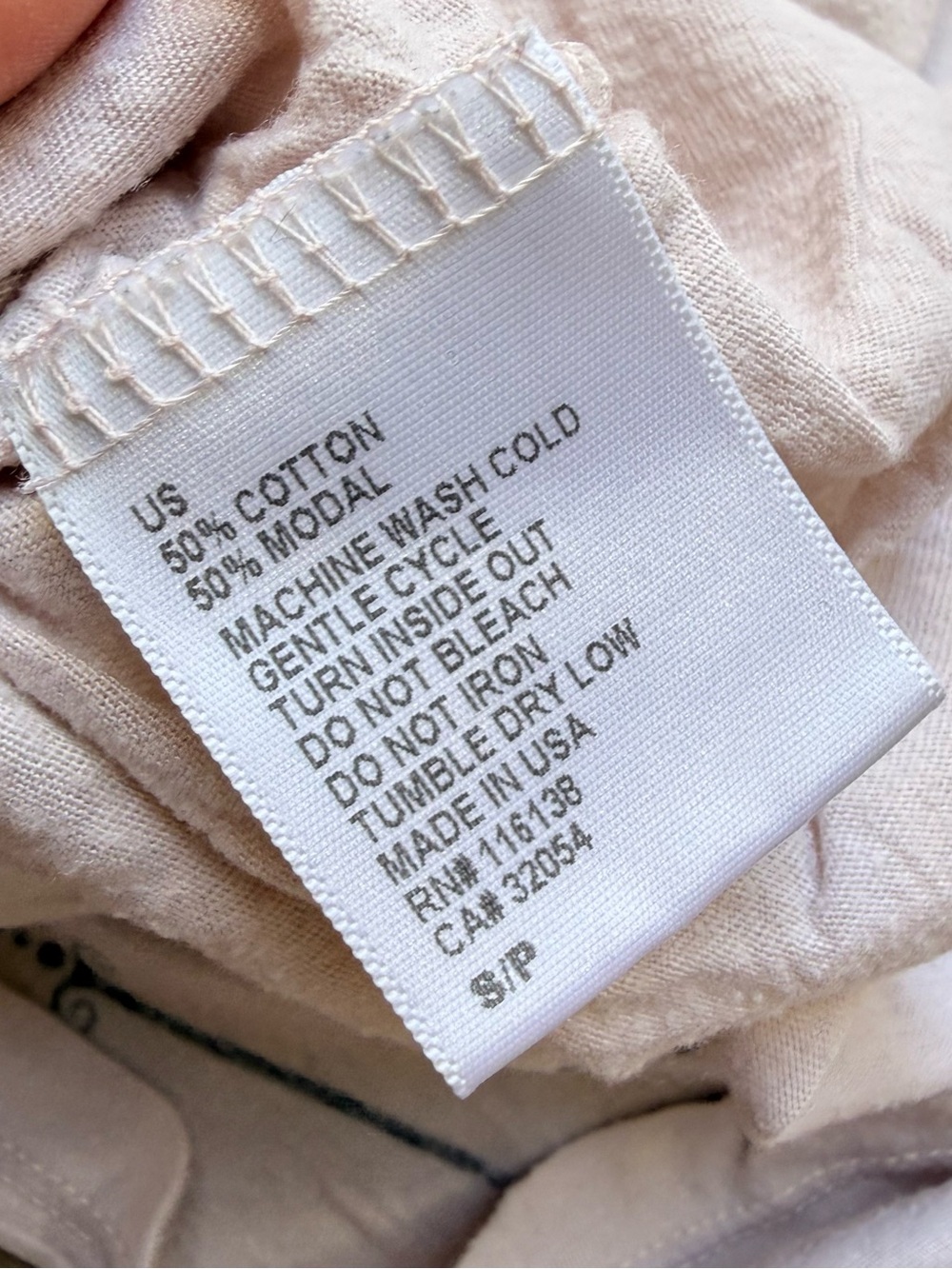 Teeology Graphic Tee with French Light Pink wide off shoulders slouchy relaxed - Picture 6 of 10